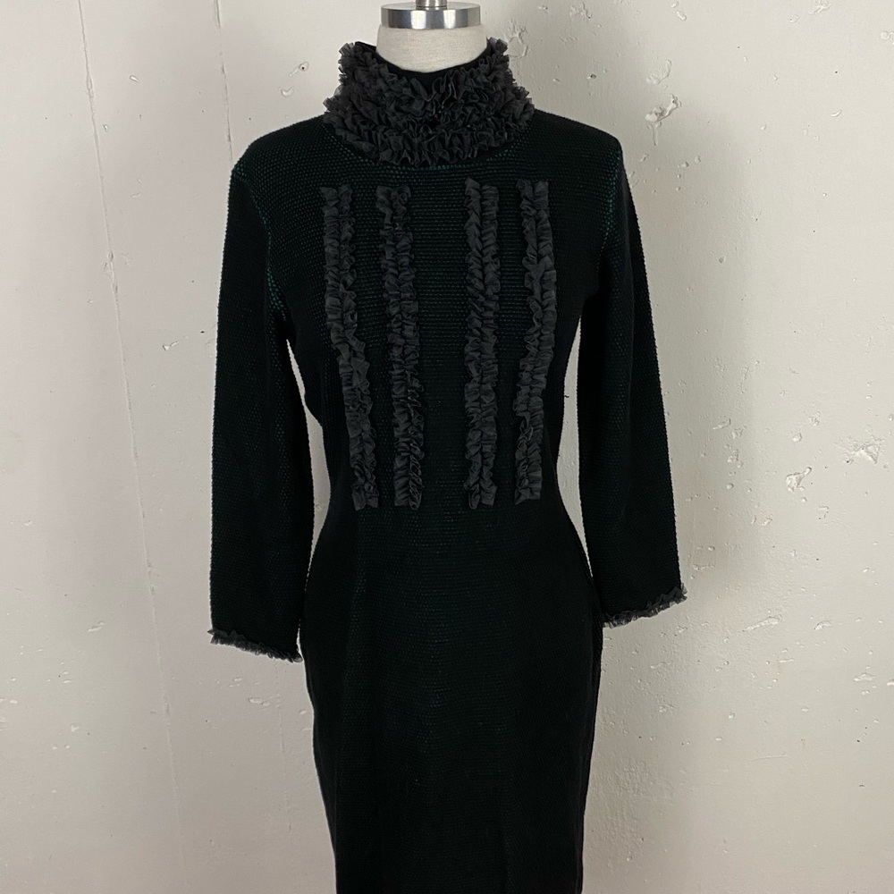 HISTORIC NEW YORK Ruffle Knit Dress